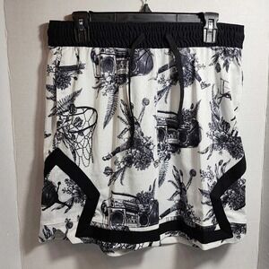 Air Jordan Sport Dri-FIT Shorts Mens Size L Printed White Diamond FV8614-100 NEW